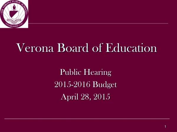 Verona Board of Education