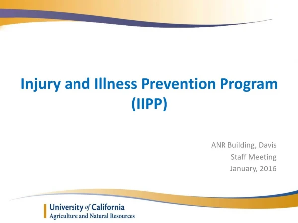 Injury and Illness Prevention Program (IIPP)