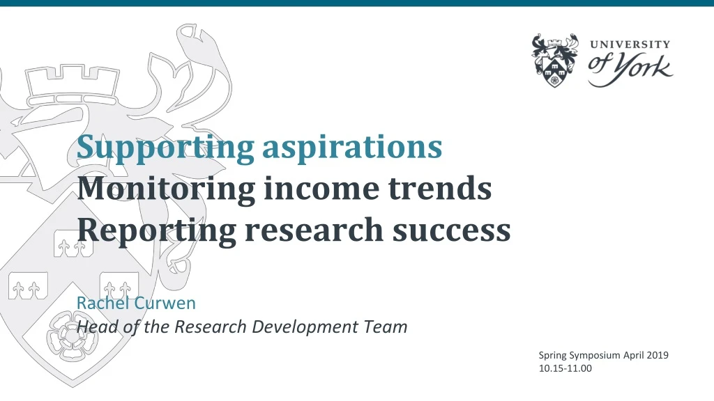 supporting aspirations monitoring income trends