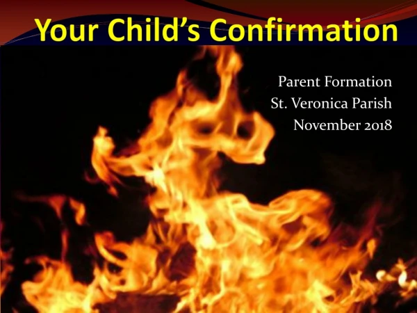Your Child’s Confirmation