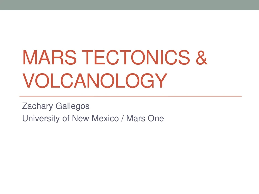 mars tectonics volcanology