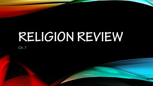 Religion review