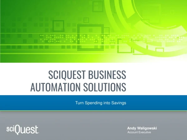 sciquest business automation solutions