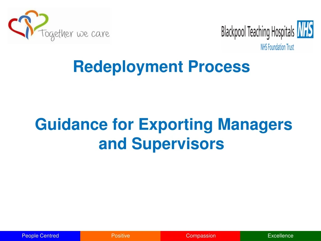 redeployment process guidance for exporting managers and supervisors