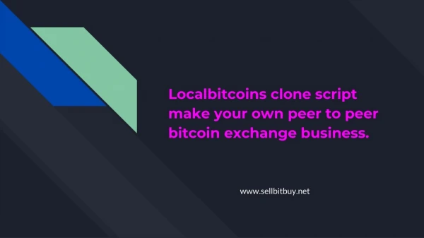 localbitcoins clone script make your own peer to peer bitcoin exchange business