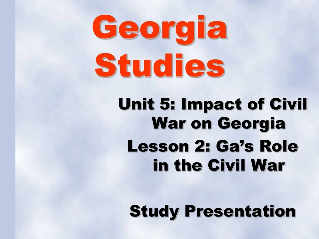 georgia studies