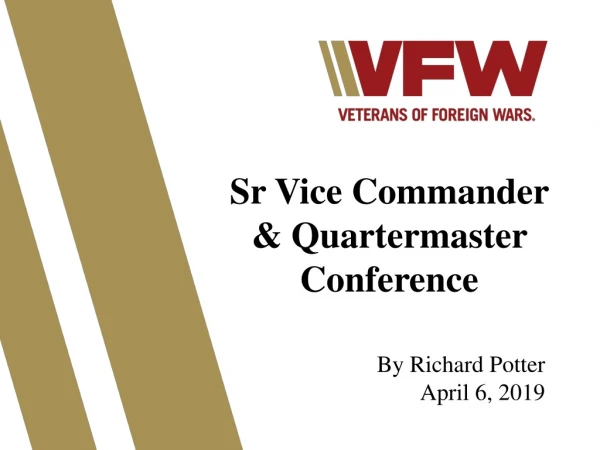 S r Vice Commander &amp; Quartermaster Conference