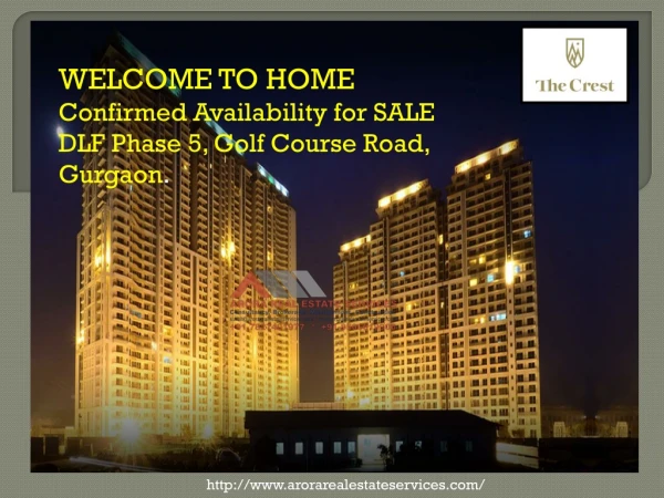 DLF The Crest in Sector 54 Gurgaon
