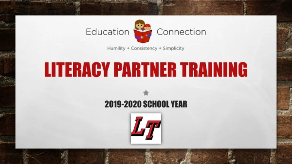 Literacy partner Training