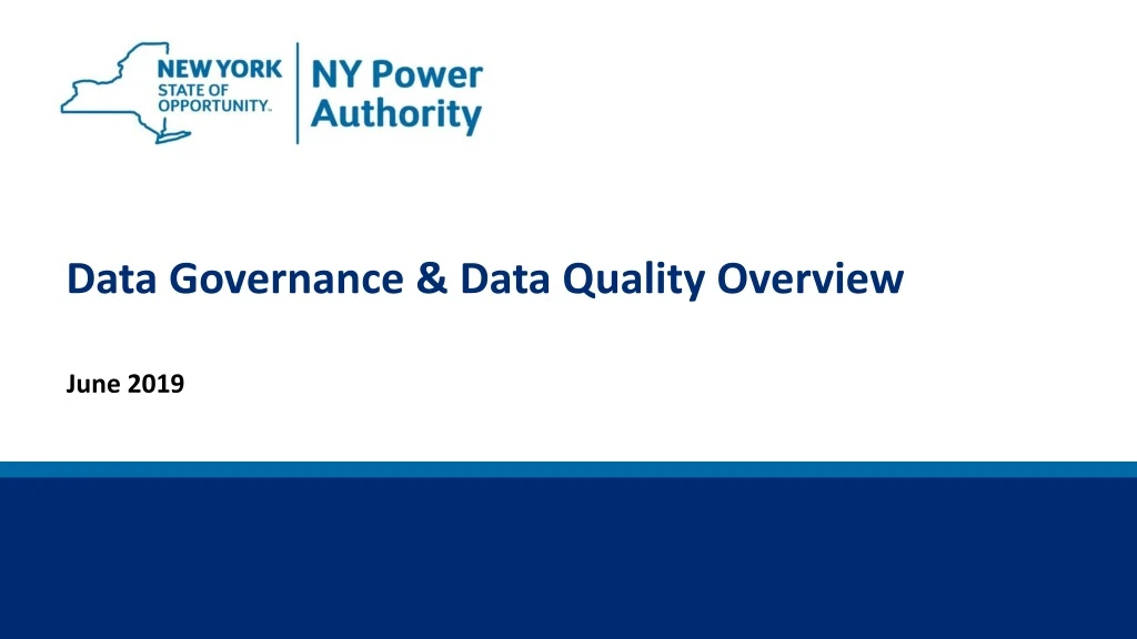 data governance data quality overview