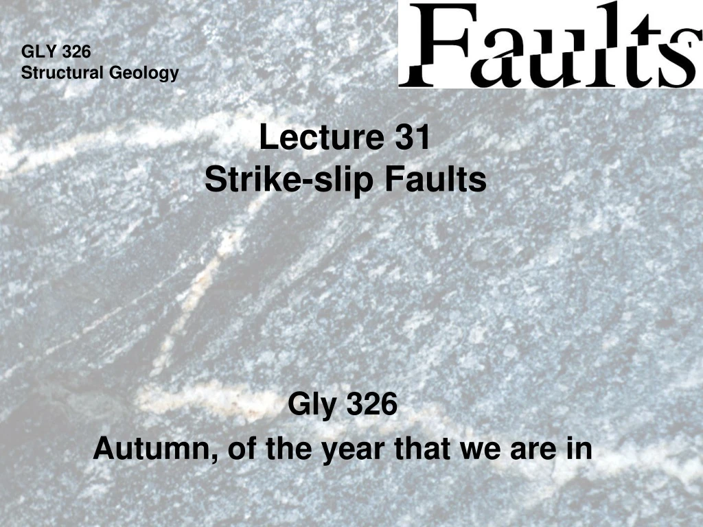 gly 326 structural geology