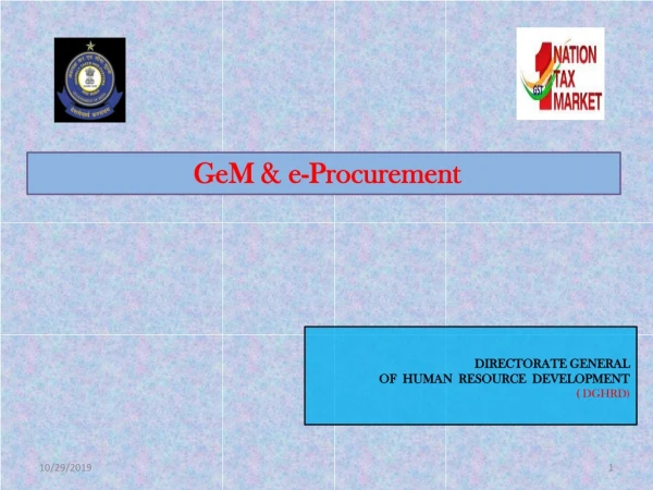 DIRECTORATE GENERAL OF HUMAN RESOURCE DEVELOPMENT ( DGHRD)