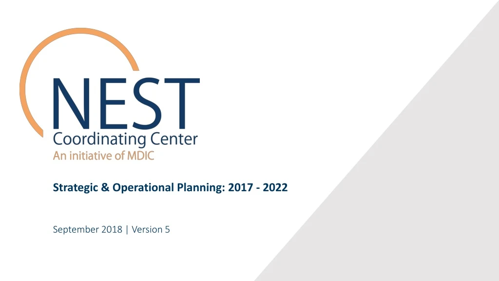 strategic operational planning 2017 2022