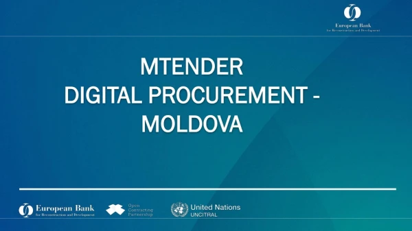 MTENDER DIGITAL PROCUREMENT - MOLDOVA