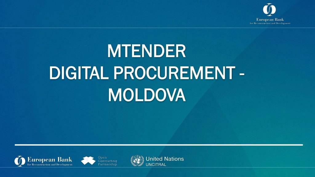 mtender digital procurement moldova