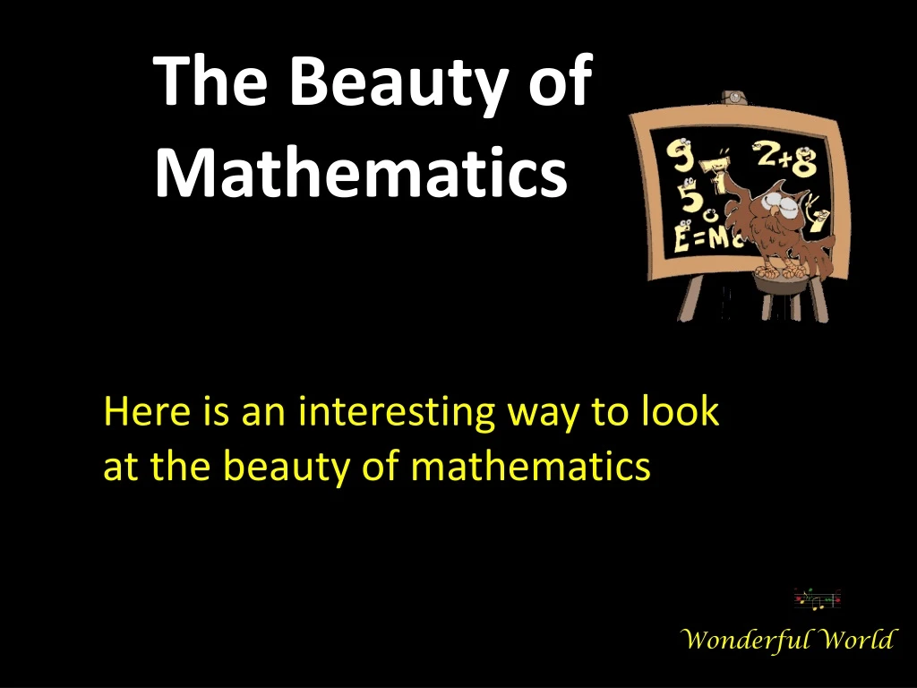 the beauty of mathematics