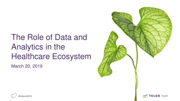 The Role of Data and Analytics in the Healthcare Ecosystem