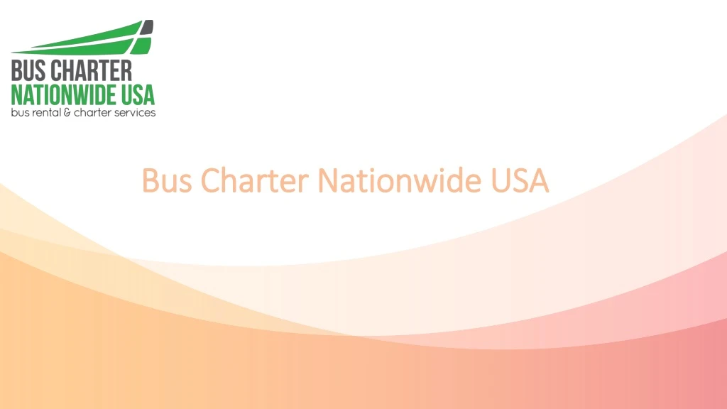 bus charter nationwide usa