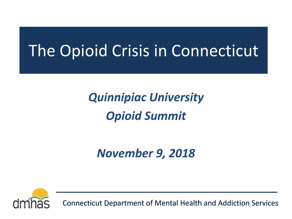 the opioid crisis in connecticut