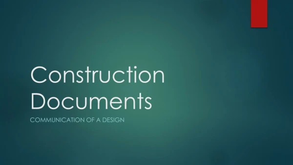 Construction Documents