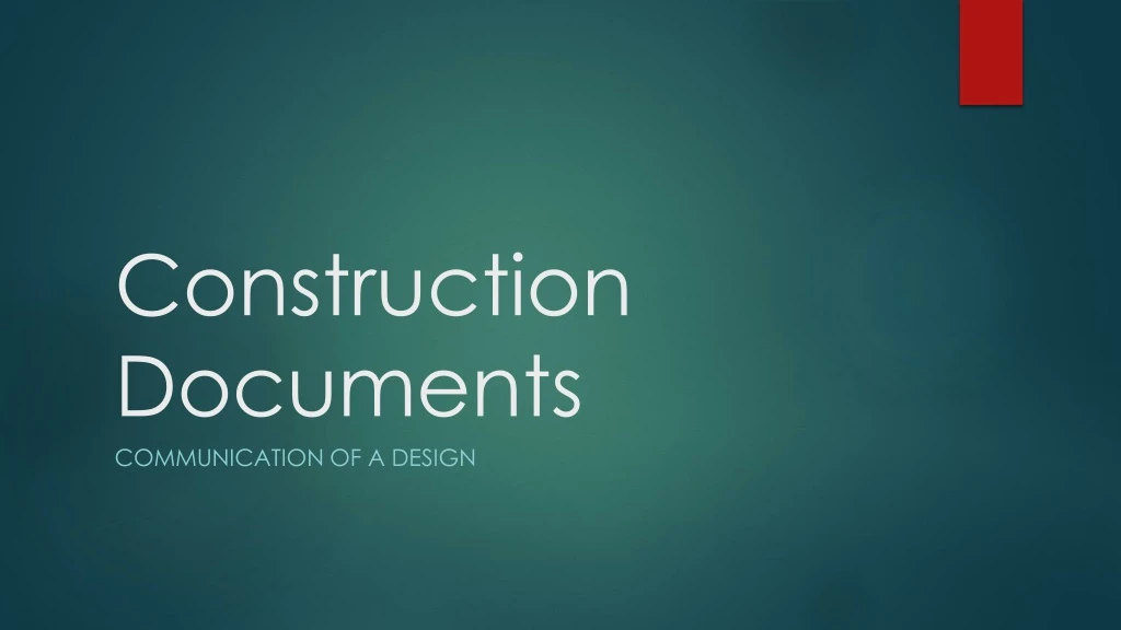 construction documents