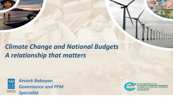 Climate Change and National Budgets A relationship that matters