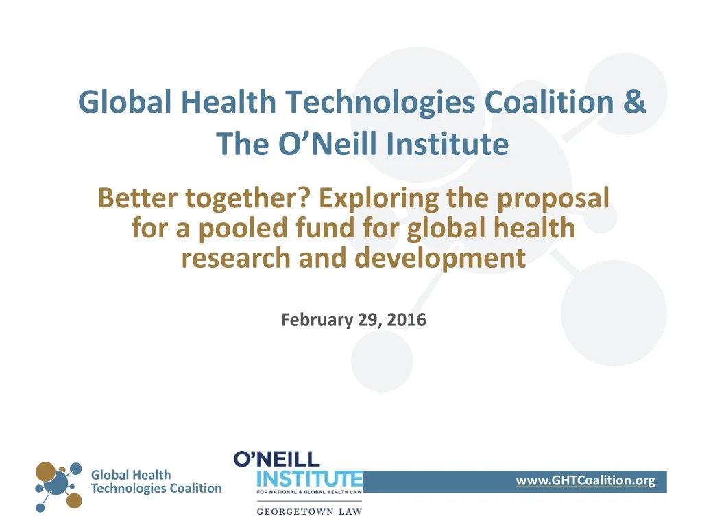 global health technologies coalition the o neill institute