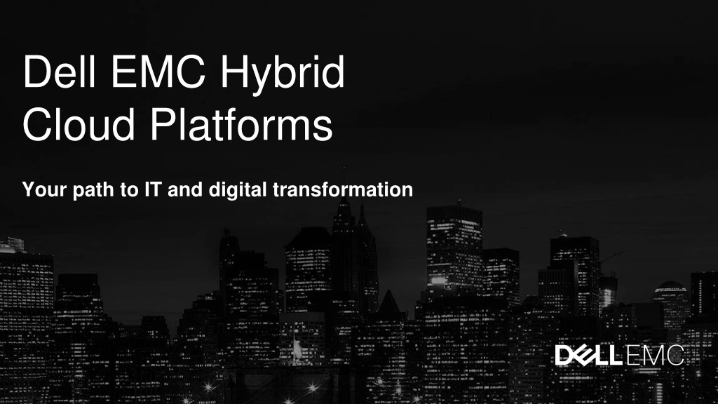 dell emc hybrid cloud platforms