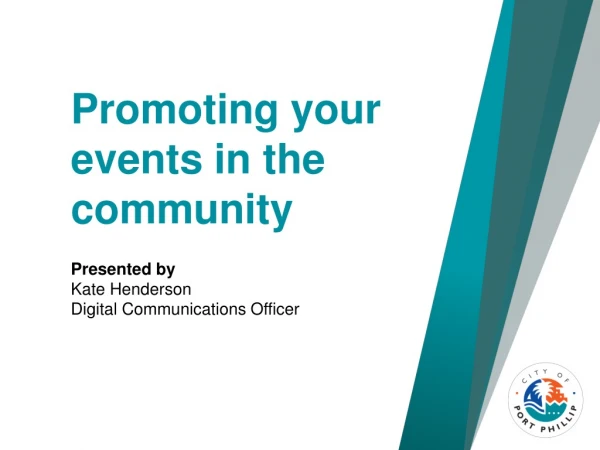 Promoting your events in the community