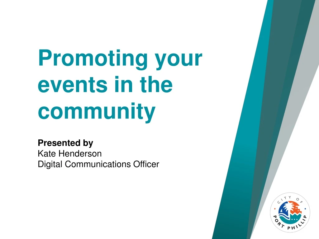 promoting your events in the community