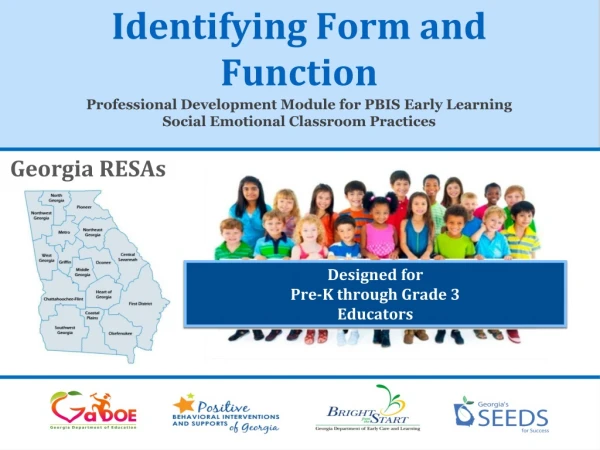Identifying Form and Function Professional Development Module for PBIS Early Learning