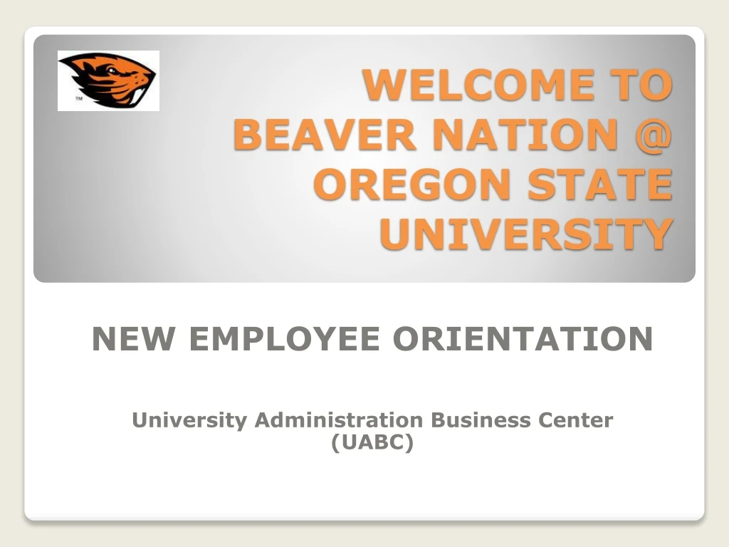 welcome to beaver nation @ oregon state university