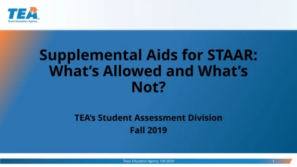 Supplemental Aids for STAAR: What’s Allowed and What’s Not?