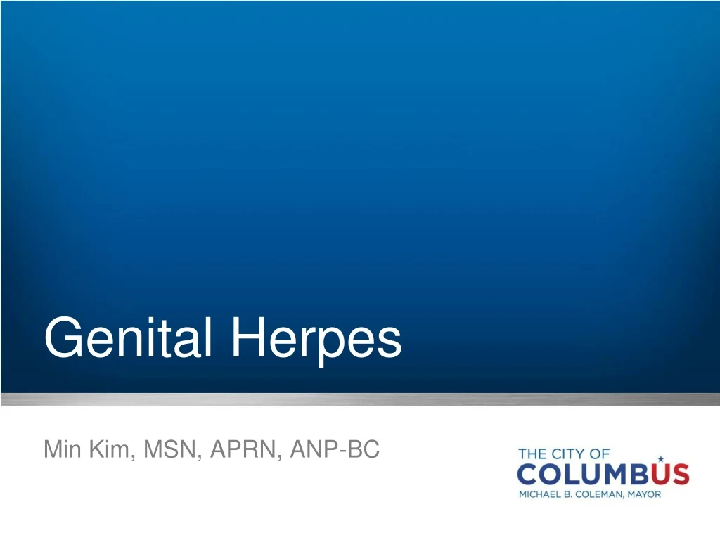 genital herpes