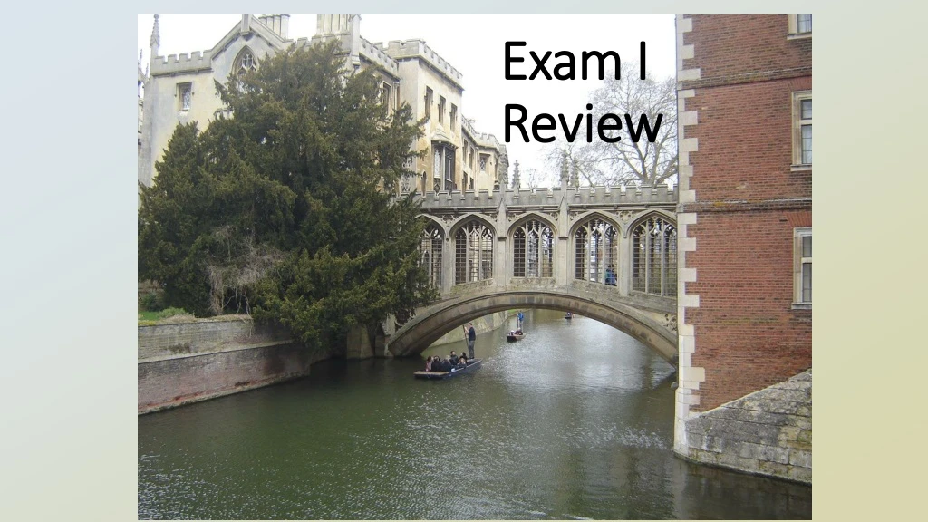 exam i review