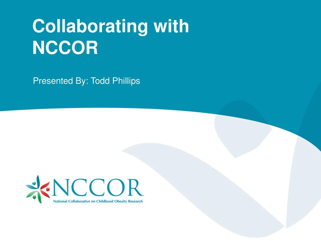 collaborating with nccor