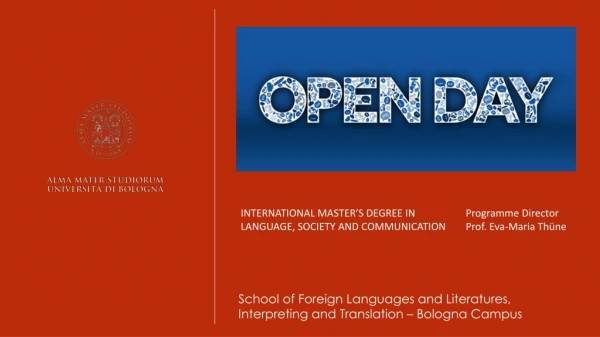 School of Foreign Languages and Literatures, Interpreting and Translation – Bologna Campus