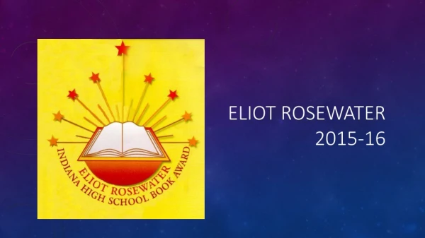 Eliot rosewater 2015-16