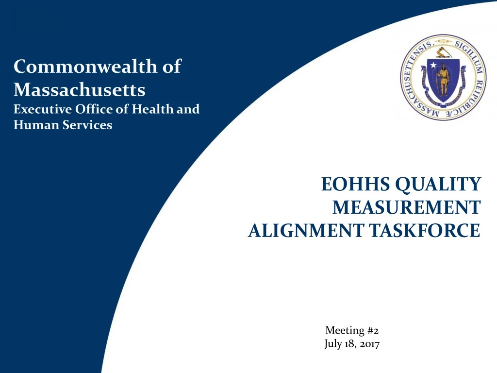 eohhs quality measurement alignment taskforce