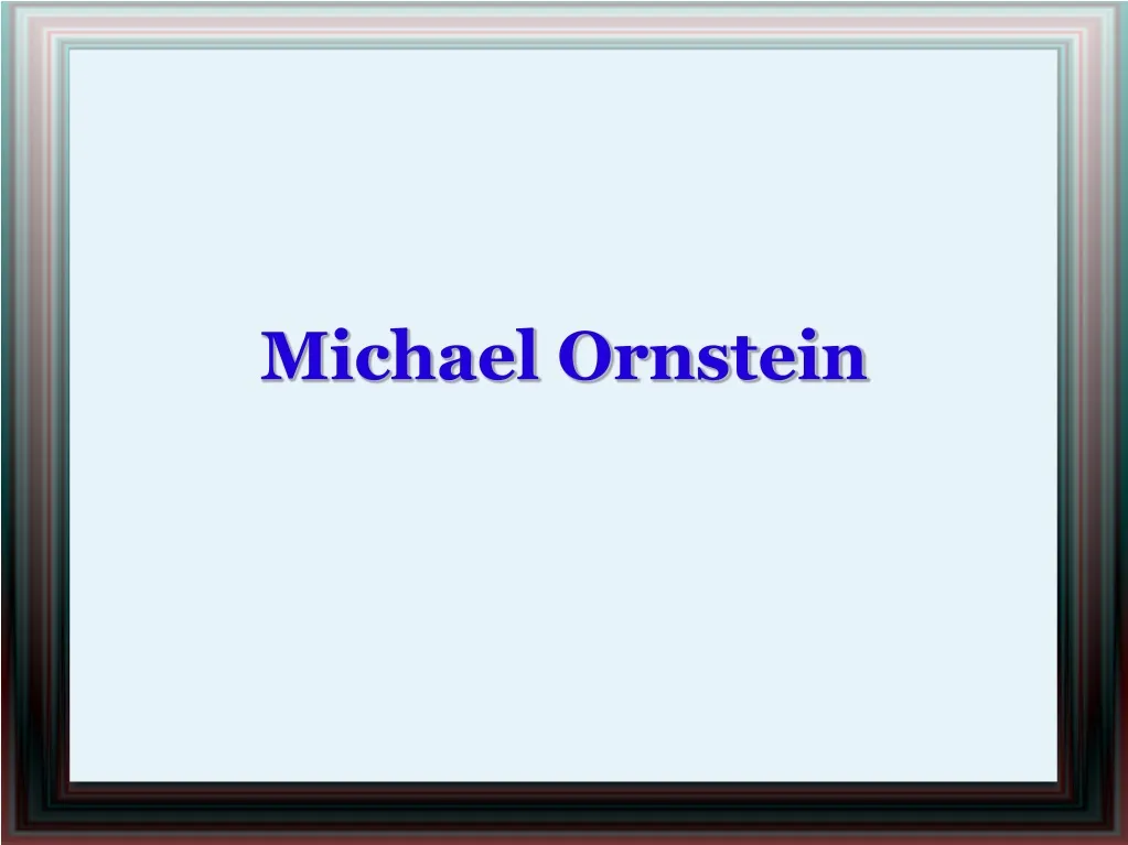 michael ornstein