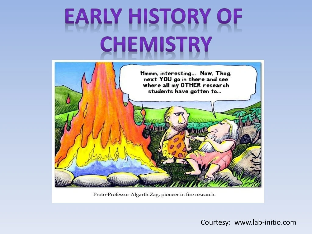 early history of chemistry