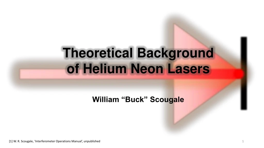 theoretical background of helium neon lasers