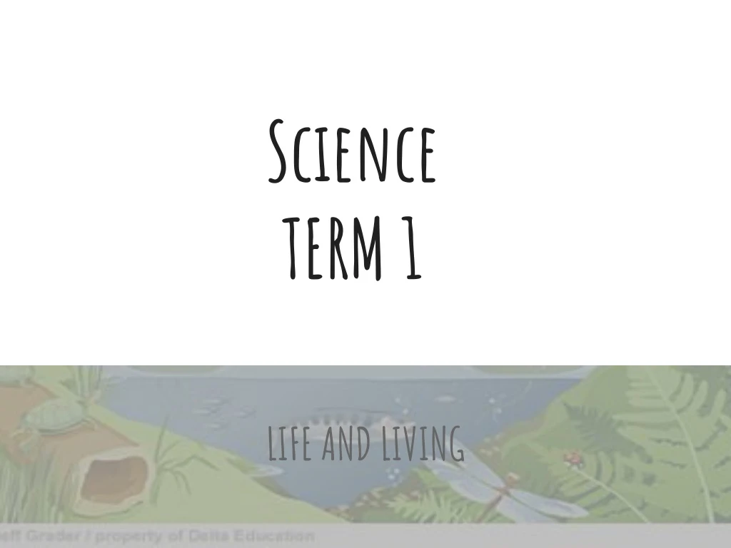 science term 1