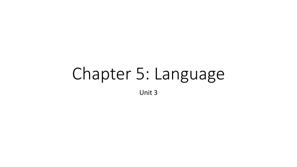 chapter 5 language