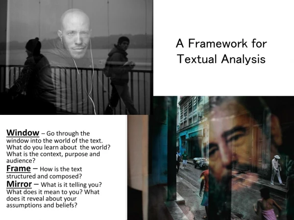 A Framework for Textual Analysis