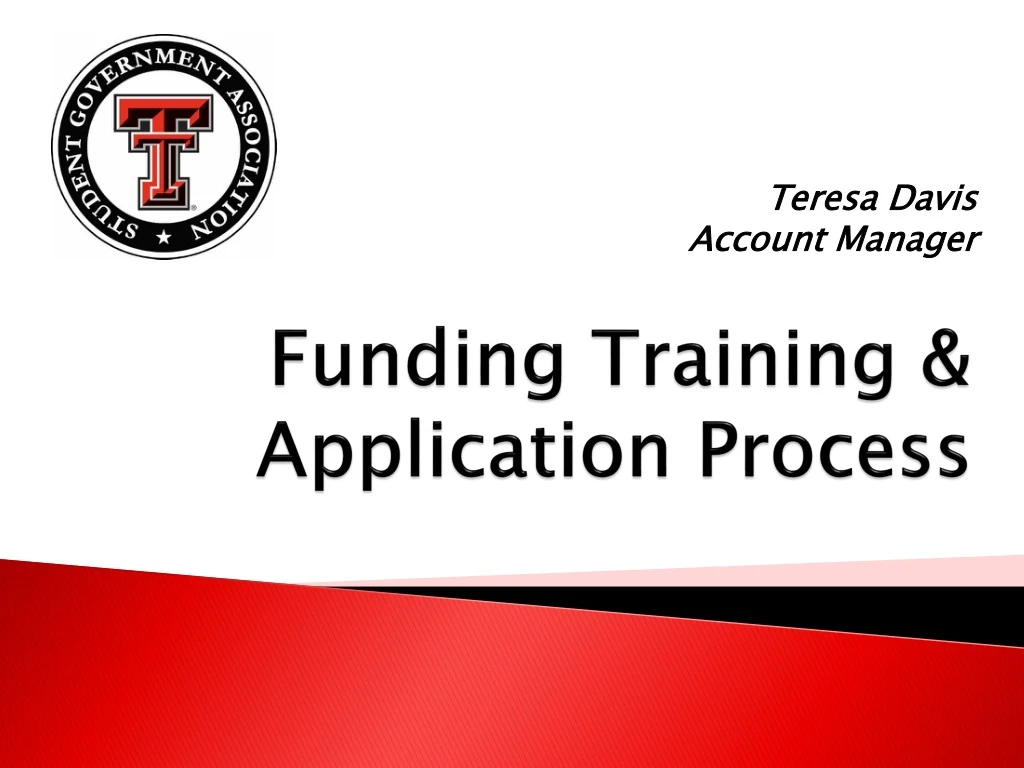 f unding training application process
