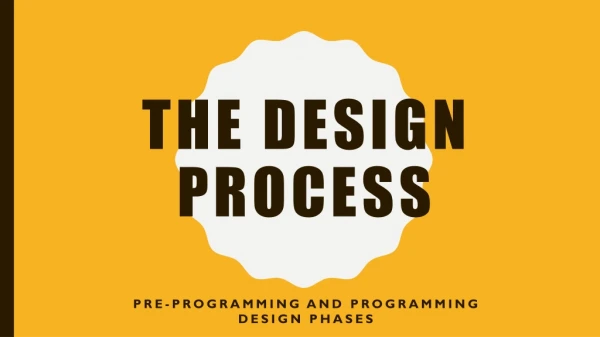 The Design Process