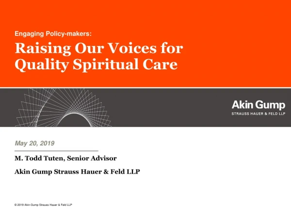 Raising Our Voices for Quality Spiritual Care