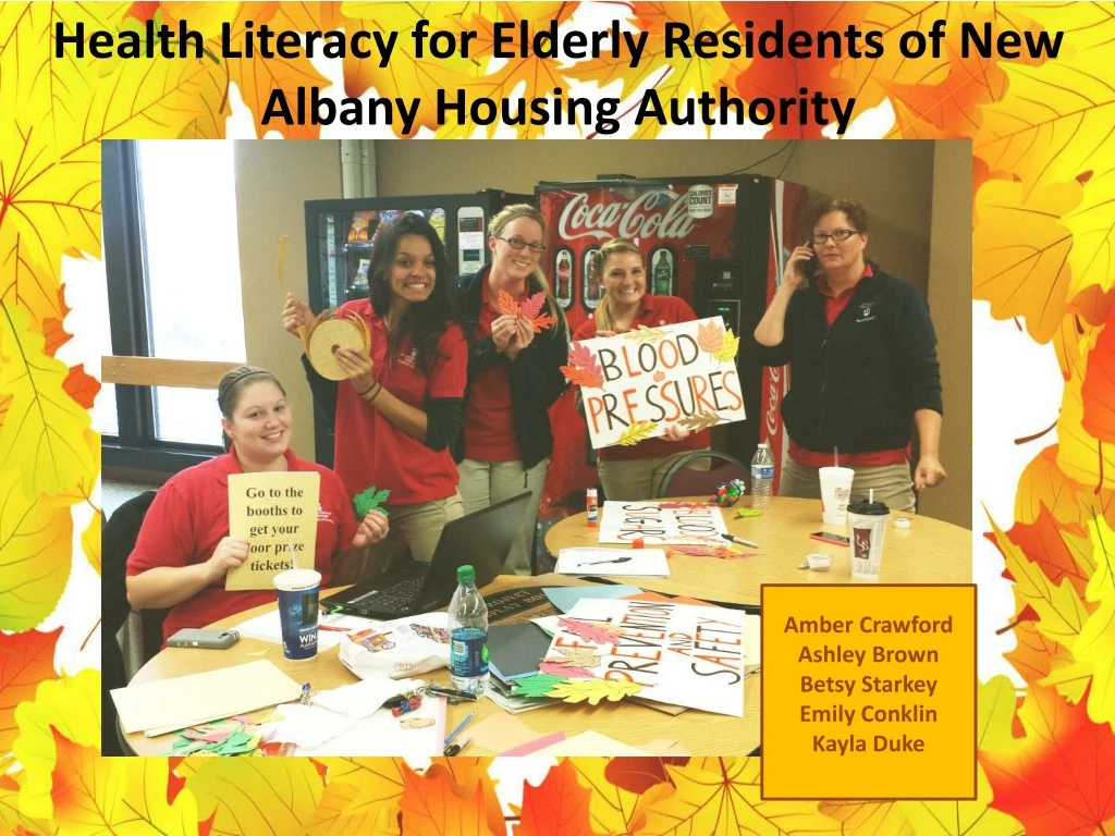 health literacy for elderly residents