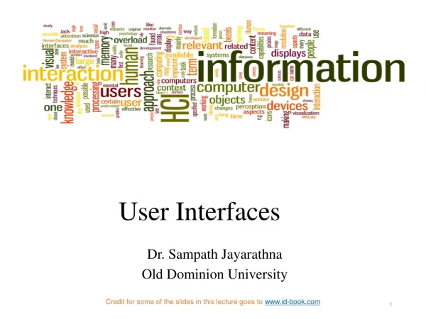User Interfaces
